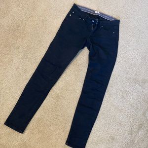 Roxy black low-rise skinny jeans